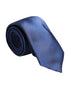 Dolce & Gabbana Blue Solid Silk Adjustable Necktie Tie